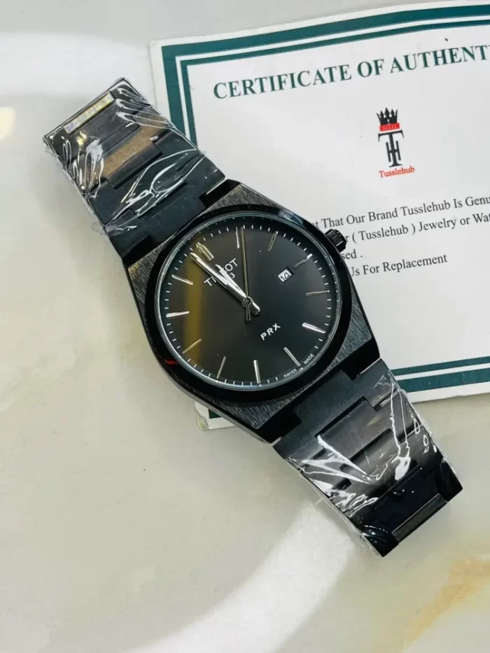 TST PRX 35 Powermatic 80 Stainless Steel Mens Watch Full Black - Image 2