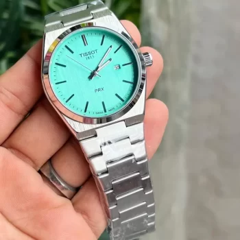 TST PRX 35 Powermatic 80 Stainless Steel Mens Watch Green & Silver - Image 2