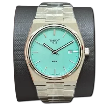 TST PRX 35 Powermatic 80 Stainless Steel Mens Watch Green & Silver