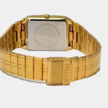 WESTAR Rectangular Dial Analog Watch For Men - Golden - Image 2
