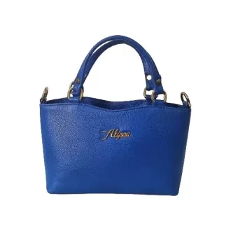 Women's Genuine Leather Hand Bag with 2 Year Warranty ( MFT-3-Blue)