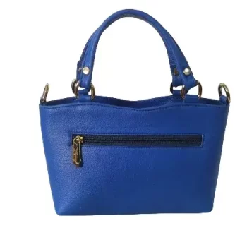 Women's Genuine Leather Hand Bag with 2 Year Warranty ( MFT-3-Blue) - Image 2