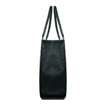 Genuine Leather Women's Tote Bag with 2 Year Warranty (Black) - Image 3