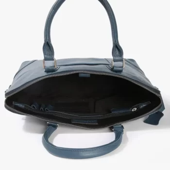 Women's Genuine Leather Hand Bag with 2 Year Warranty ( CON-2-Blue) - Image 2