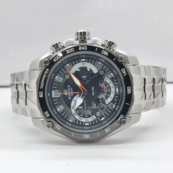 Edifice EF-554SP-1AVDF (EX007) Chronograph Black Dial Steel Watch For Men - Image 2