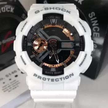 G Shock GA110 White G Shock Watch , White G Shock Mens Watch - Men’s Sport Design Dual Time Display Watch White GA110RG-7A - All Function Model