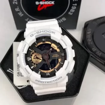 G Shock GA110 White G Shock Watch , White G Shock Mens Watch - Men’s Sport Design Dual Time Display Watch White GA110RG-7A - All Function Model - Image 3