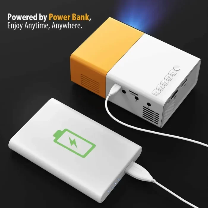 Mini Projector Portable Full Color LED LCD Video Projector with HDMI USB AV Interfaces and Remote Control - Image 4