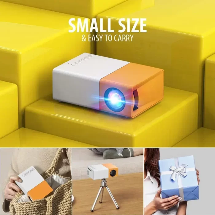 Mini Projector Portable Full Color LED LCD Video Projector with HDMI USB AV Interfaces and Remote Control - Image 2