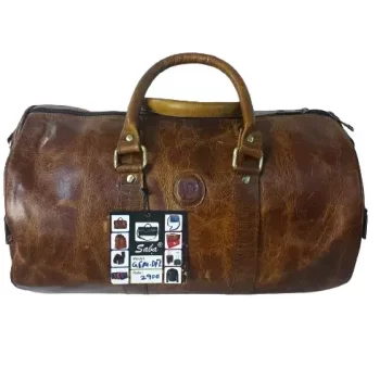 Genuine Leather Premium Multi Utility Duffle Bag Alpha Elegance with 2 Year Warranty