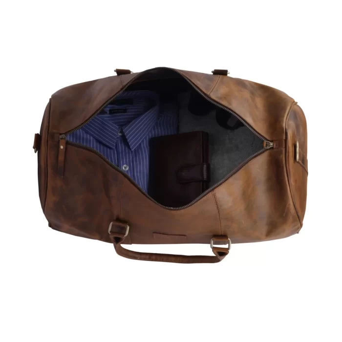 Genuine Leather Premium Multi Utility Duffle Bag Alpha Elegance with 2 Year Warranty - Image 4