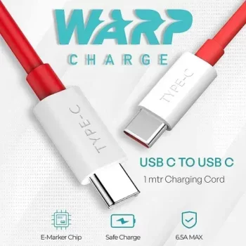 Oneplus 65W Warp Charger Type C-C Charger (Adapter With Cable) - 1 Year Warranty - Image 5