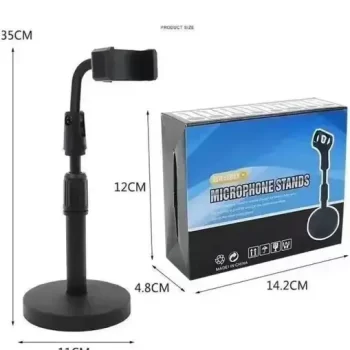 Broadcast Mobile Phone Stand Multi-Angle Adjustable Desk Mount Holder 360 Rotate for Online Classes Live Streaming, Universal Compatible with All Phones - Free Product - Image 5