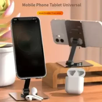 Metal Desktop Stand 360 Degree Rotating Mobile Phone Holder - Image 3