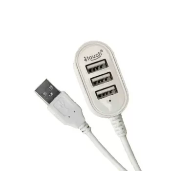 USB Extension Hub 3 USB Port High-Speed, Itouch Brand Compactable with Windows, Android and Mac OS- Free Product - Image 2