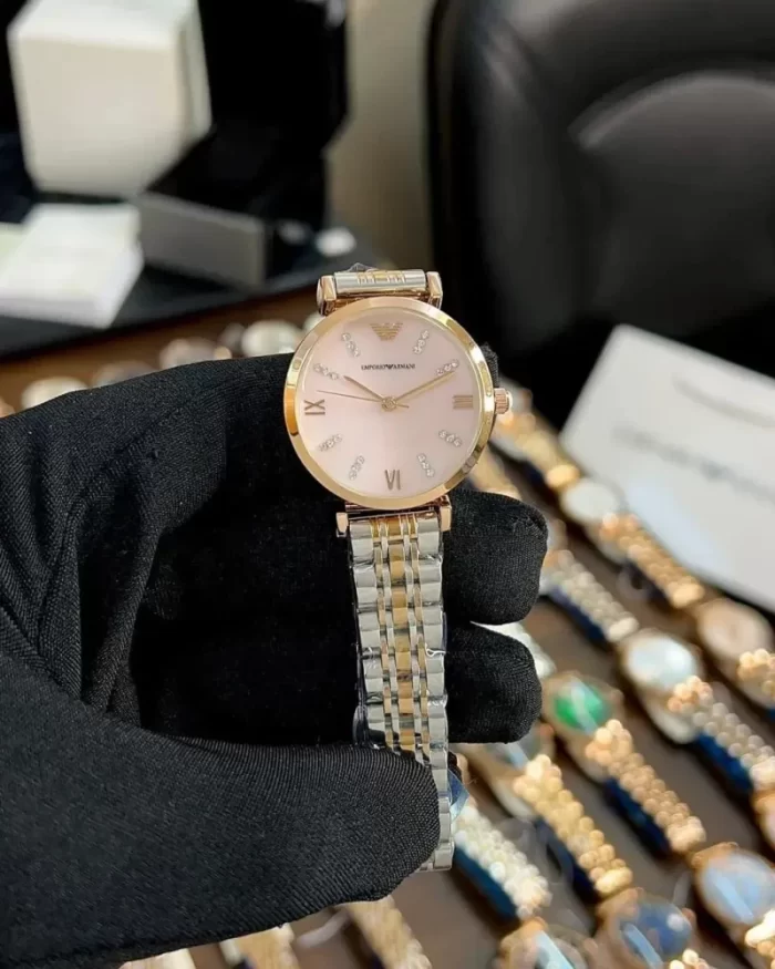 emporio Armani ladies watch pink