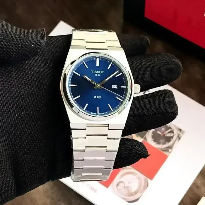 tissot prx blue watch
