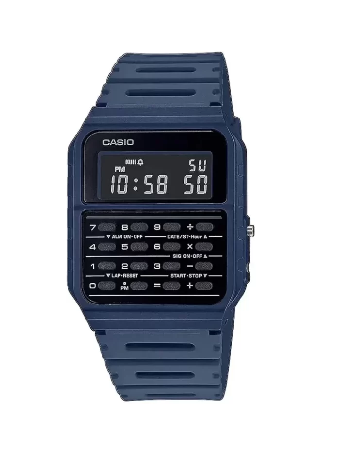 casio calculator watch blue