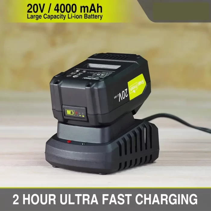 Cordless Pressure Washer, 950PSI Portable Power Washer, with 21V 4.0AH Rechargeable Battery and Charging Kit, 6-in-1 Nozzle, Suitable for Outdoor Cleaning and Watering - Image 5