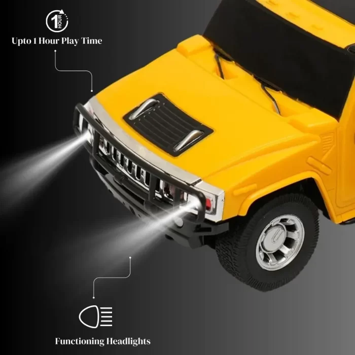 Remote Control Car - Hummer H2 SUV Remote Controlled Car (Yellow) - Image 3