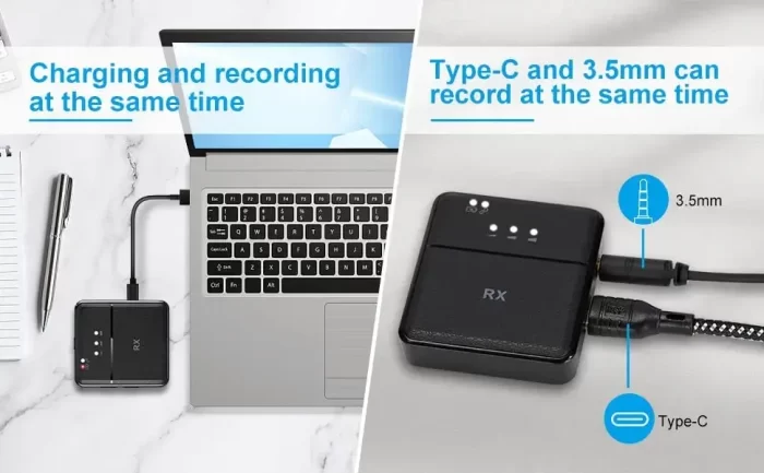 Wireless Go III Microphone System for Type C Android Mobiles, iPhone iOS, DSLR,Camcorder,Tablet - Universal Lavalier Noise Reduction, Shoots,YouTube, Vlog, Live (Single Channel) - Image 3