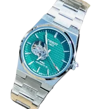 tissot green dial watch