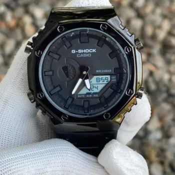 G Shock GM 2110 Analog I Digital Watch Black Full Metal - Image 2
