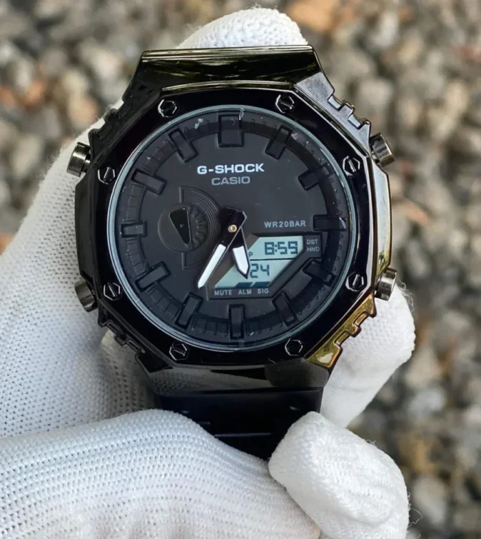 G Shock GM 2110 Analog I Digital Watch Black Full Metal - Image 2