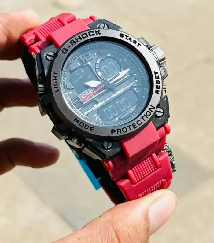 g shock red watch