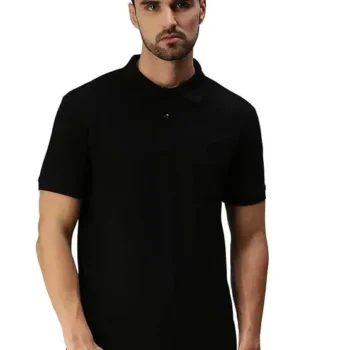 Black Collar T Shirt