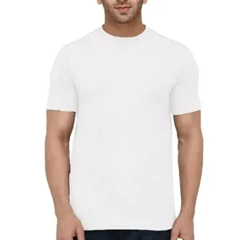 white cotton t shirt
