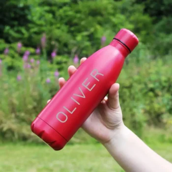 Custom Water Bottles red color