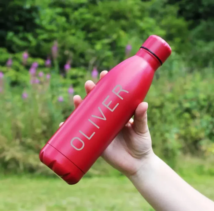Custom Water Bottles red color