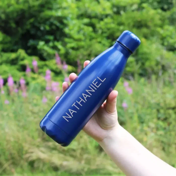Custom Water Bottles blue