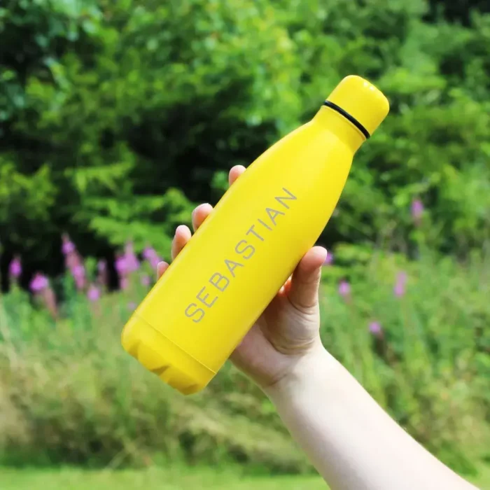 Custom Water Bottles Yellow