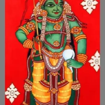 krishna mural painting