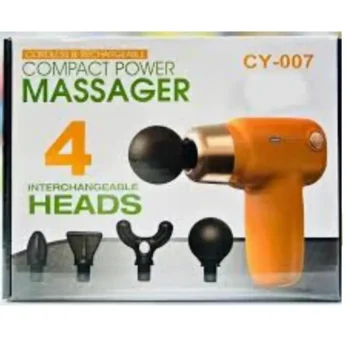 Massage Gun for Pain Relief, 4 Massage Heads, Cycle Modes - Portable Electric Massage Gun , Vibrator for Body, Neck, Shoulder Pain Relief - Image 3