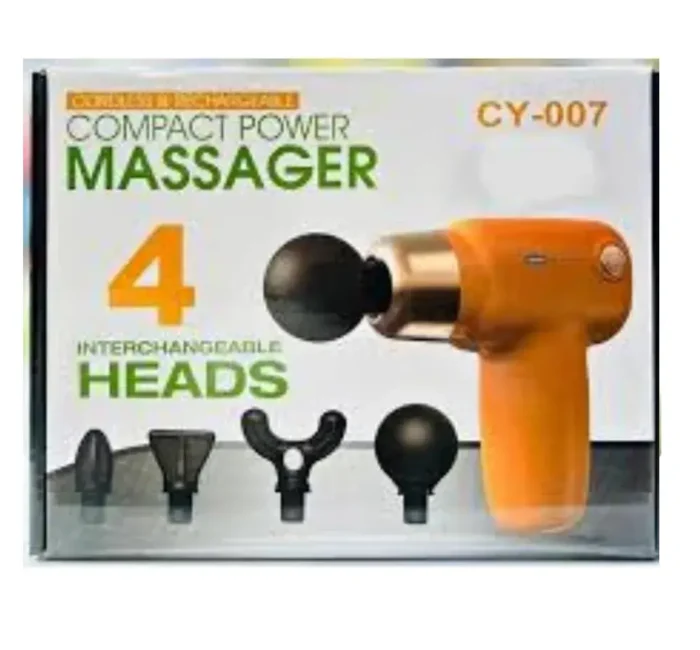 Massage Gun for Pain Relief, 4 Massage Heads, Cycle Modes - Portable Electric Massage Gun , Vibrator for Body, Neck, Shoulder Pain Relief - Image 3