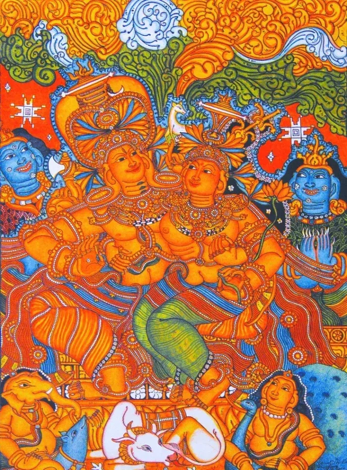 lord shiva Mural Painting