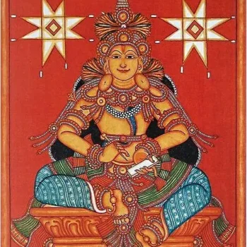 Goddess Bhagawati Mural Painting