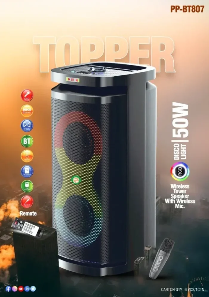 Wireless mic with speaker