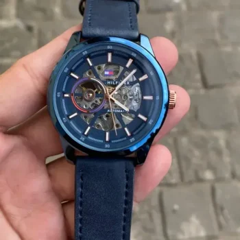 Tommy Hilfiger Watch: Blue Luxury Leather Strap and Style