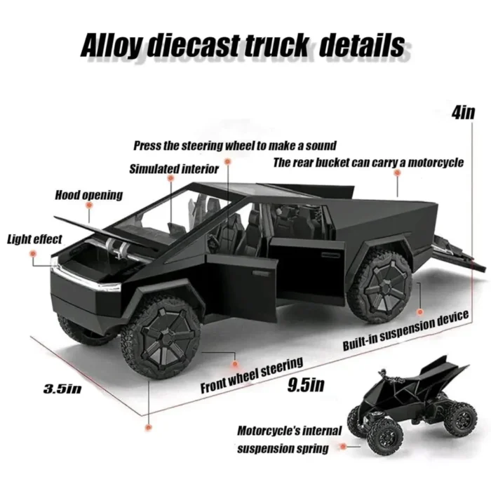 Black Tesla Cyber Truck Car