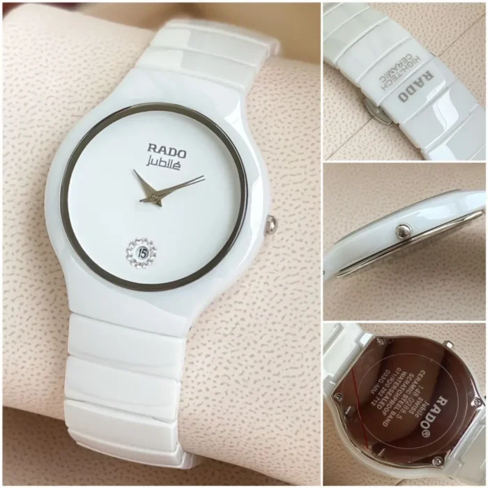 rado white watch