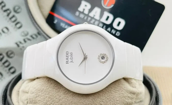 rado white watch