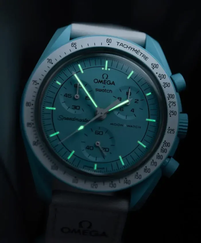 Omega Rinrin Wach Omega x Swatch Moon Swatch Mission on Earth Watch